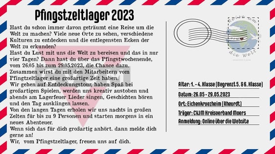 Pfingstzeltlager 2023