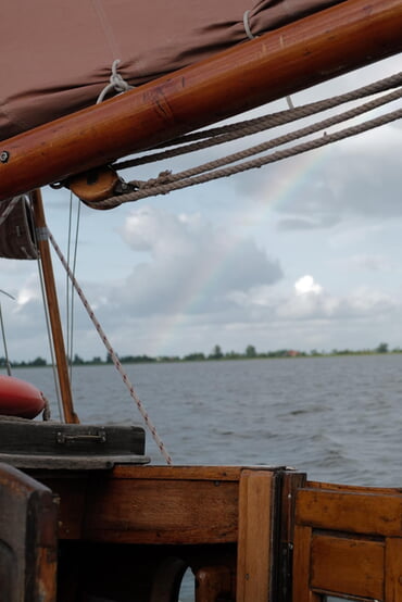 Regenbogen im Hintergrund